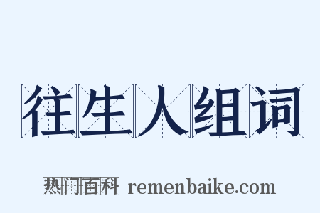 往生人组词是什么意思的图片